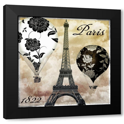 Ceil Jaune I Black Modern Wood Framed Art Print by Sasha