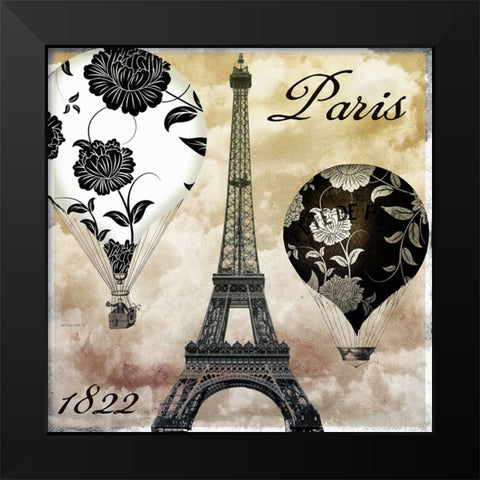 Ceil Jaune I Black Modern Wood Framed Art Print by Sasha