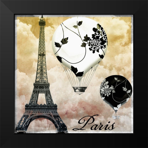 Ceil Jaune II Black Modern Wood Framed Art Print by Sasha