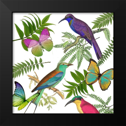 Walking on Air I Black Modern Wood Framed Art Print by Sasha