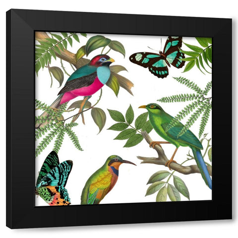 Walking on Air II Black Modern Wood Framed Art Print with Double Matting by Sasha