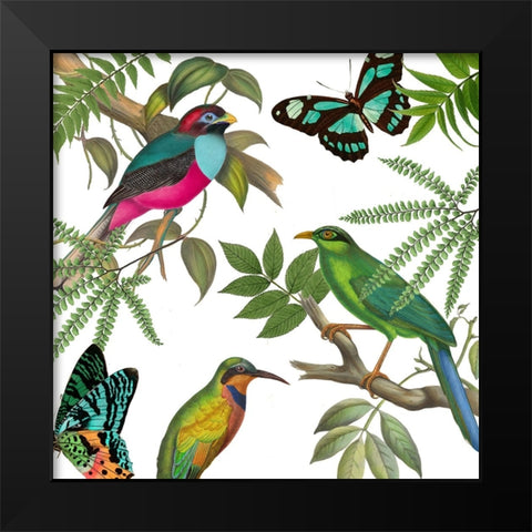 Walking on Air II Black Modern Wood Framed Art Print by Sasha