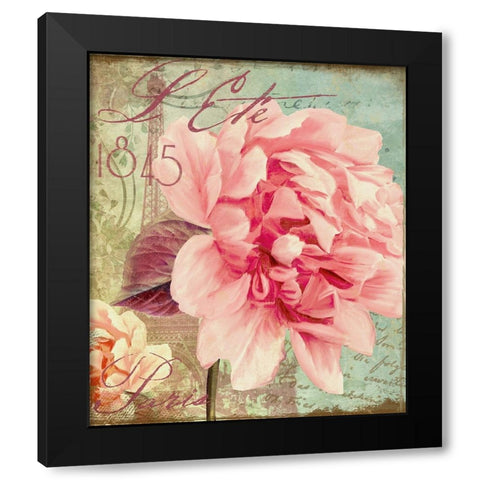 Saisons III Black Modern Wood Framed Art Print by Sasha