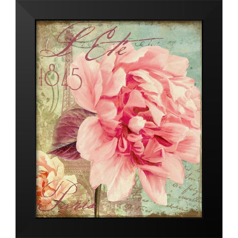 Saisons III Black Modern Wood Framed Art Print by Sasha