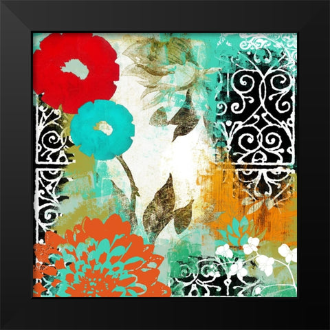 Bali I Black Modern Wood Framed Art Print by Sasha