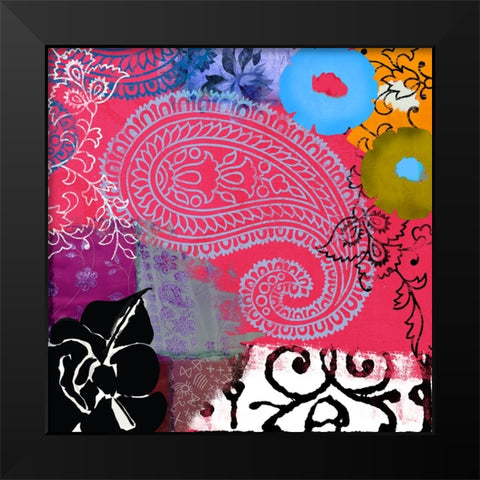 Bali III Black Modern Wood Framed Art Print by Sasha