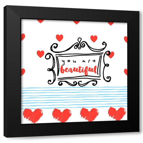 Soul Food II Black Modern Wood Framed Art Print by Sasha