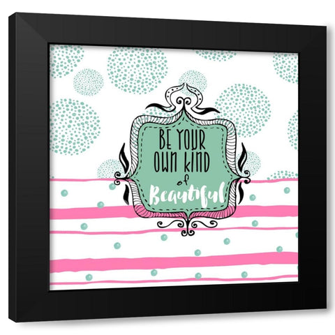 Soul Food III Black Modern Wood Framed Art Print by Sasha