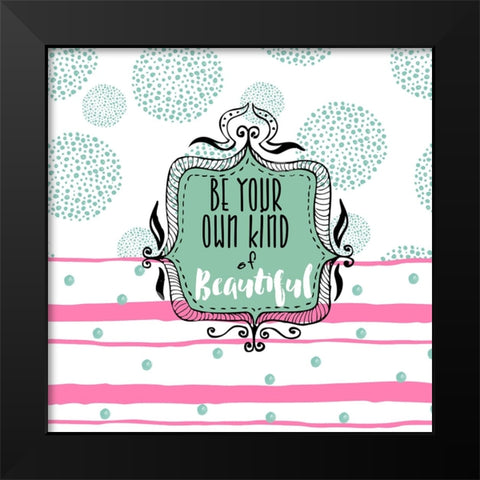 Soul Food III Black Modern Wood Framed Art Print by Sasha