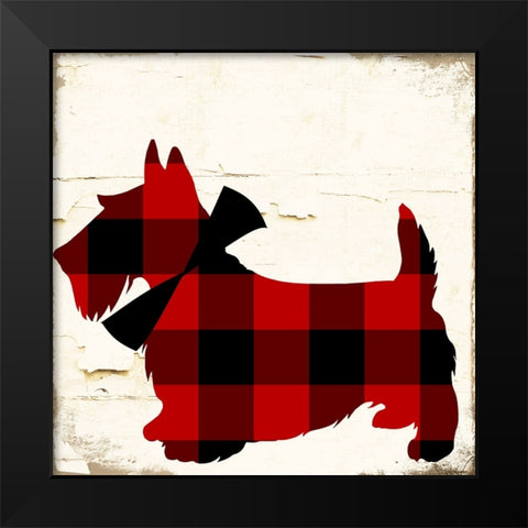 Scotty I Black Modern Wood Framed Art Print by Sasha