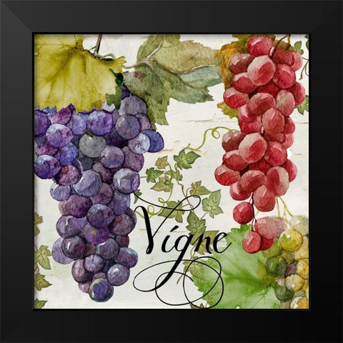 Wines of Paris I Black Modern Wood Framed Art Print by Sasha