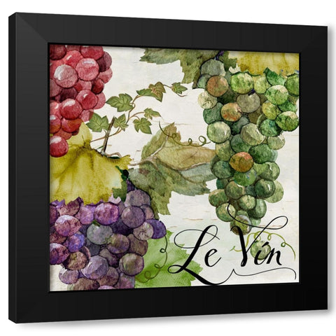 Wines of Paris II Black Modern Wood Framed Art Print with Double Matting by Sasha