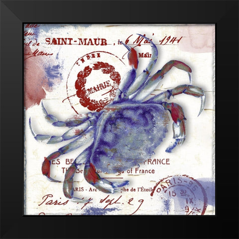 Oceania I Black Modern Wood Framed Art Print by Sasha