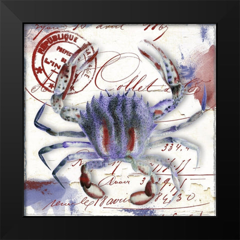 Oceania II Black Modern Wood Framed Art Print by Sasha