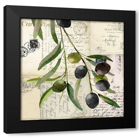 Olivia_I Black Modern Wood Framed Art Print with Double Matting by Sasha