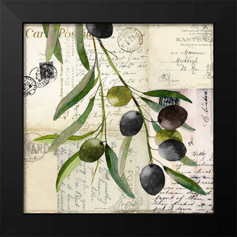 Olivia_I Black Modern Wood Framed Art Print by Sasha