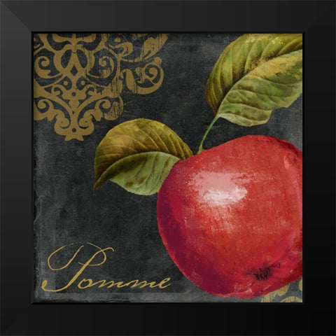 Melange II Black Modern Wood Framed Art Print by Sasha