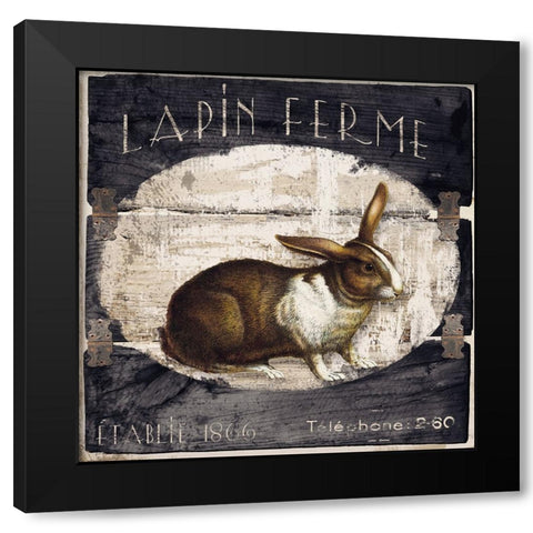 Campagne I Black Modern Wood Framed Art Print with Double Matting by Sasha