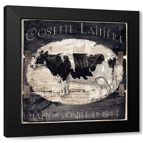 Campagne III Black Modern Wood Framed Art Print with Double Matting by Sasha