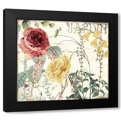 Mirabelle I Black Modern Wood Framed Art Print with Double Matting by Sasha