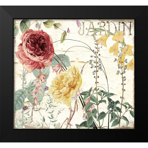 Mirabelle I Black Modern Wood Framed Art Print by Sasha