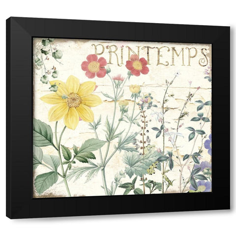 Mirabelle III Black Modern Wood Framed Art Print with Double Matting by Sasha