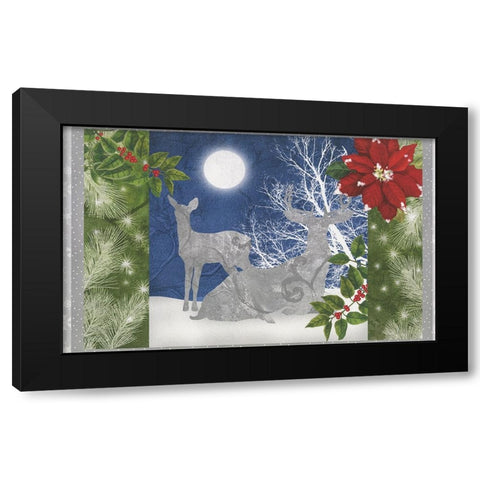 Under the Pines 11 Black Modern Wood Framed Art Print by Sasha