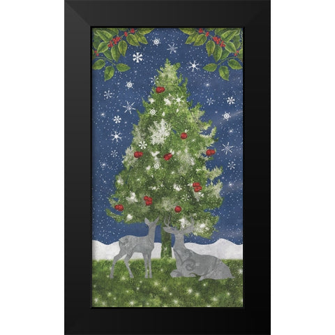 Under the Pines 13 Black Modern Wood Framed Art Print by Sasha