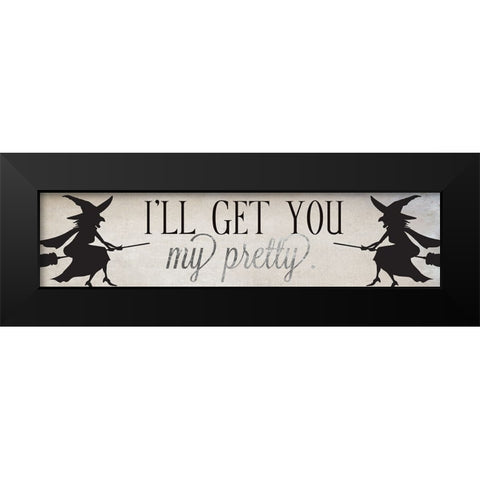 My Pretty Black Modern Wood Framed Art Print by Sasha