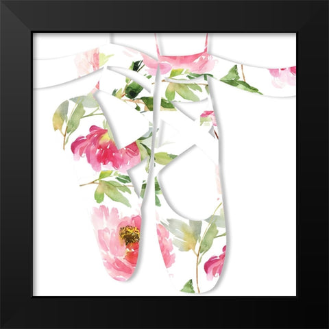 Dancing Girl II Black Modern Wood Framed Art Print by Sasha