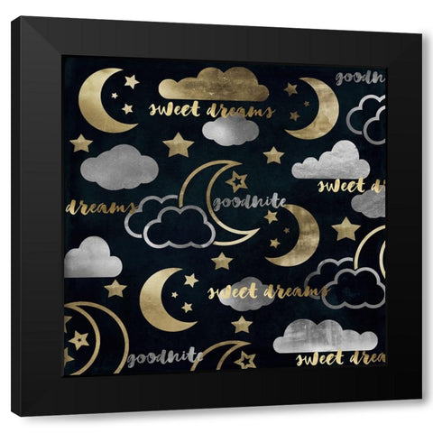 Sweet Dreams Black Modern Wood Framed Art Print with Double Matting by Sasha
