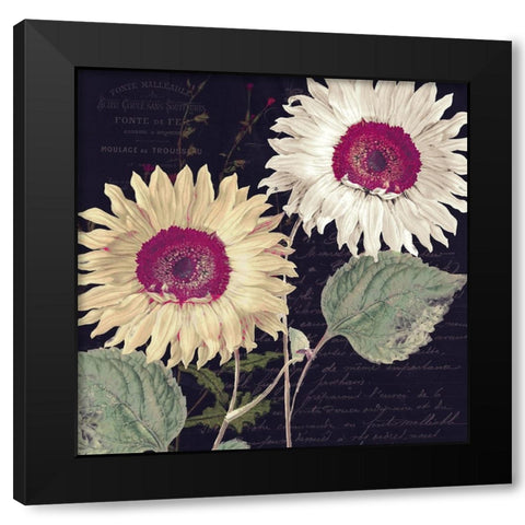 Midnight Sun I Black Modern Wood Framed Art Print by Sasha