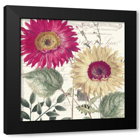 Midnight Sun II Black Modern Wood Framed Art Print with Double Matting by Sasha