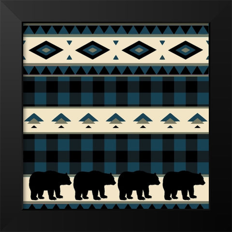 Comfort Zone III Black Modern Wood Framed Art Print by Sasha