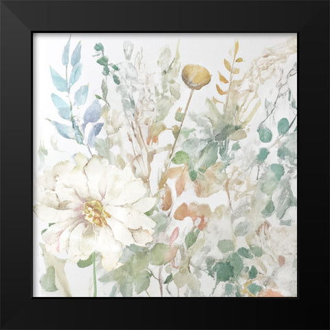 Soft Touches Two Black Modern Wood Framed Art Print by Sasha