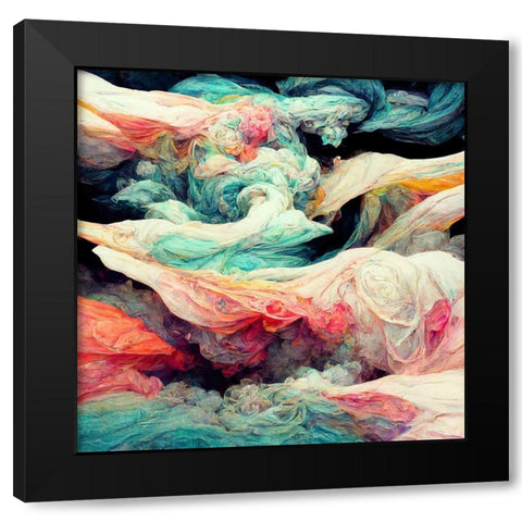 K Dreams II Black Modern Wood Framed Art Print with Double Matting by Sasha