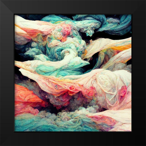 K Dreams II Black Modern Wood Framed Art Print by Sasha