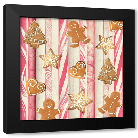 Gingerbread Land II Black Modern Wood Framed Art Print by Sasha