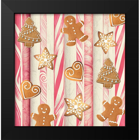 Gingerbread Land II Black Modern Wood Framed Art Print by Sasha