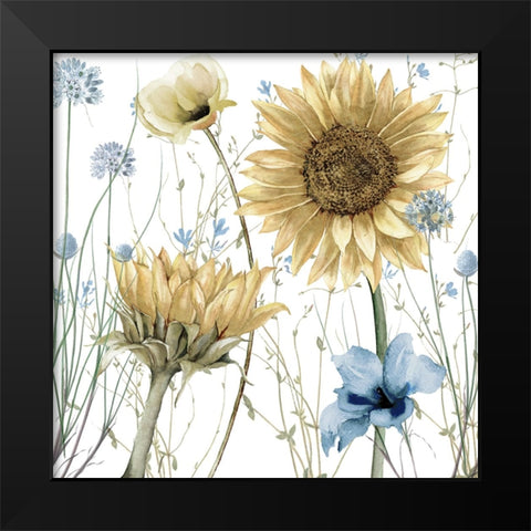 Summer Haze II Black Modern Wood Framed Art Print by Sasha