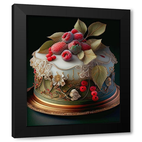 Delphines Bakery I Black Modern Wood Framed Art Print by Sasha
