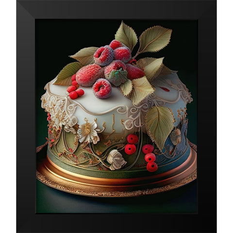 Delphines Bakery I Black Modern Wood Framed Art Print by Sasha