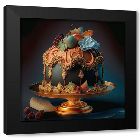 Delphines Bakery IV Black Modern Wood Framed Art Print by Sasha