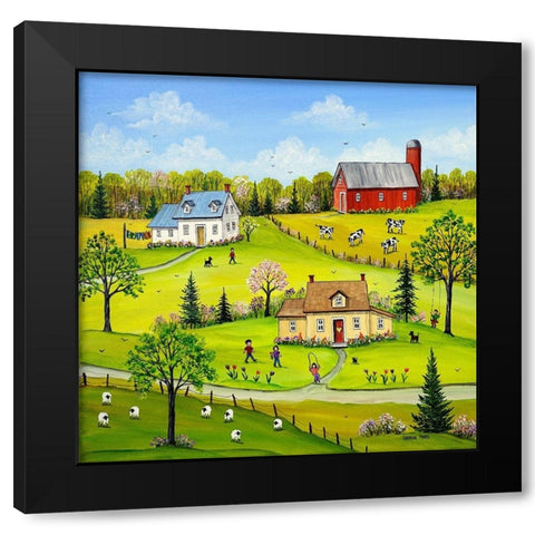 The Way We Were Black Modern Wood Framed Art Print with Double Matting by Mark, Sharon