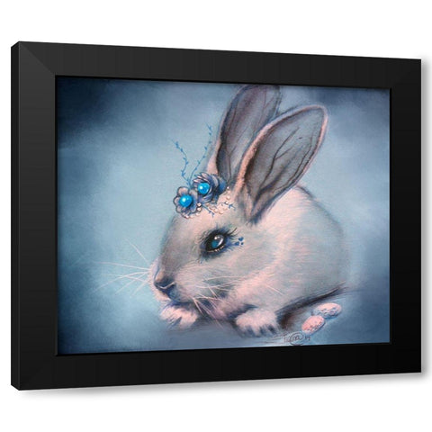 Bluebell Black Modern Wood Framed Art Print by Sheena Pike Art