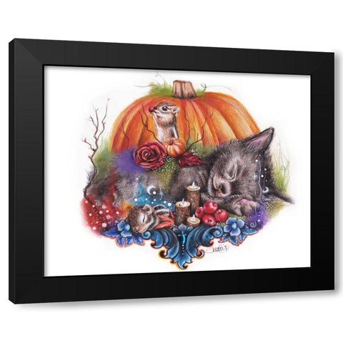 Dreaming Of Autumn Black Modern Wood Framed Art Print with Double Matting by Sheena Pike Art