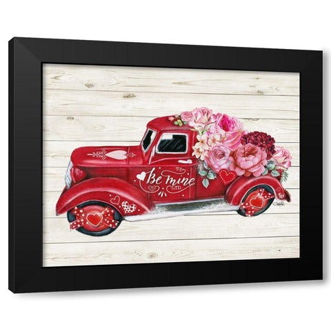 Be Mine Ltd Old Truck Collection Black Modern Wood Framed Art Print with Double Matting by Sheena Pike Art