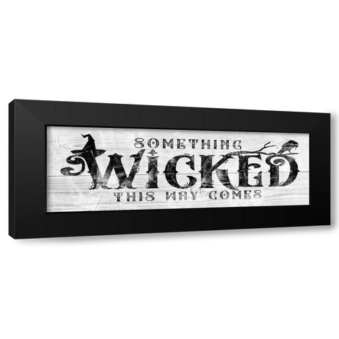 Something Wicked this Way Comes 2 Black Modern Wood Framed Art Print with Double Matting by Sheena Pike Art