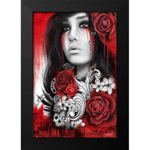Freed Black Modern Wood Framed Art Print by Sheena Pike Art