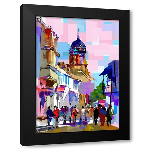 Vacatiom Travel Black Modern Wood Framed Art Print by Pansanit, Surapol